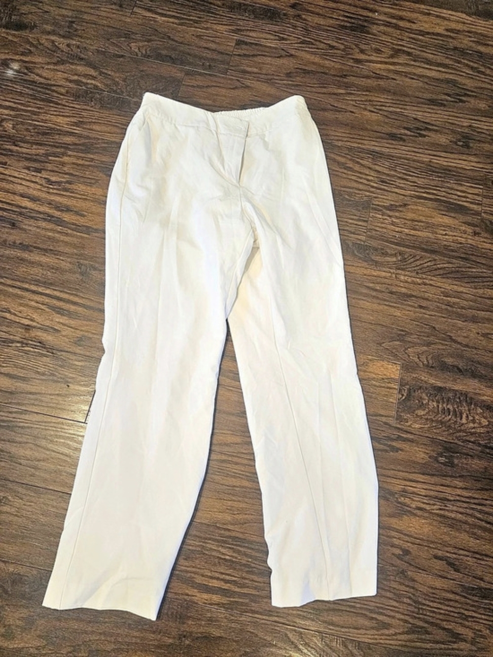 Jessica London Straight Leg Pants in White Size 16W Like New